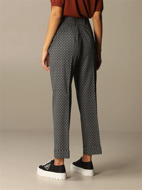 prada pants and jackets for ladies|Prada women's trousers.